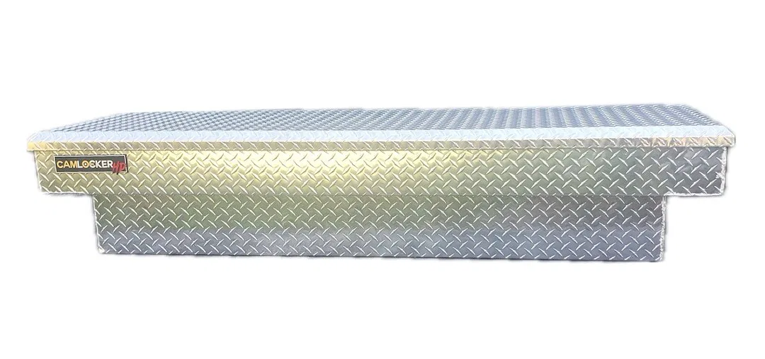 HD_S71 – CAMLOCKER Tool Box, Crossover Single Lid Diamond Tread Polished Aluminum 71 Inch Length x 20 Inch Width x 14...
